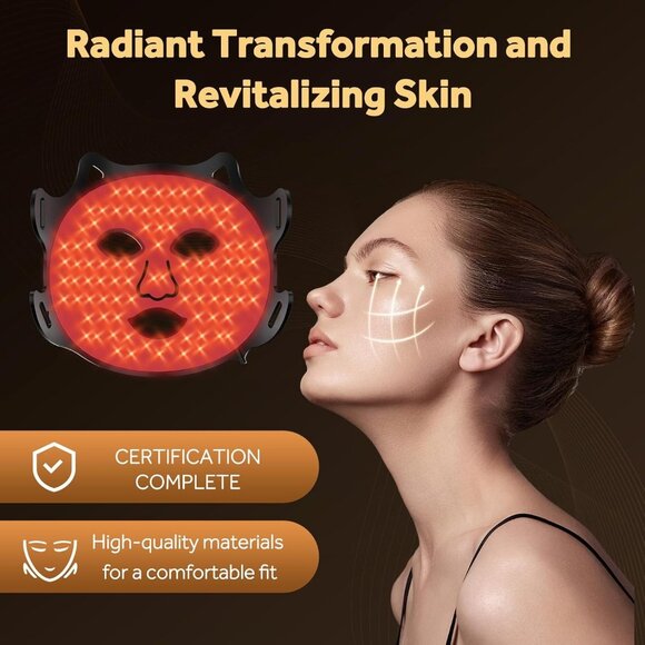 Red Light Therapy Face Mask LED Red Blue Infrared Combined Wavelength - Picture 6 of 7
